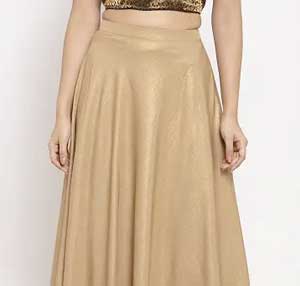 A-Line Floor-Length Formal Skirt